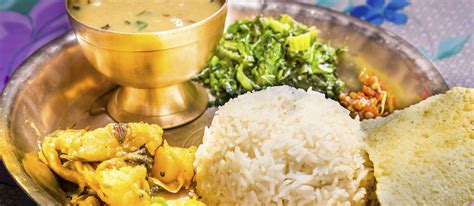 dal bhat traditional rice dish from nepal