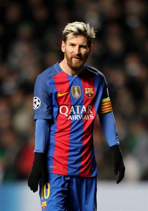 Barcelona Star Lionel Messi S Gloves In Champions League Game V Celtic