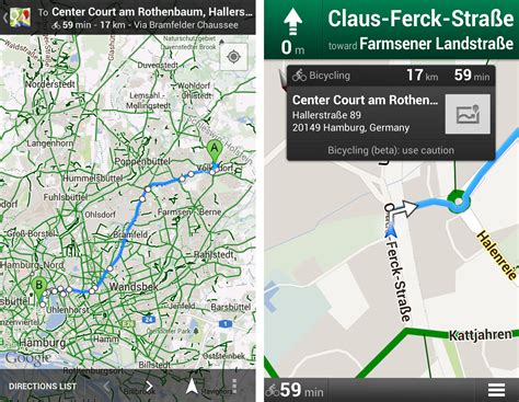 google maps adds  bike directions  europe popsop