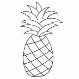 Pineapple Clipart Template Outline Transparent Webstockreview Collection sketch template