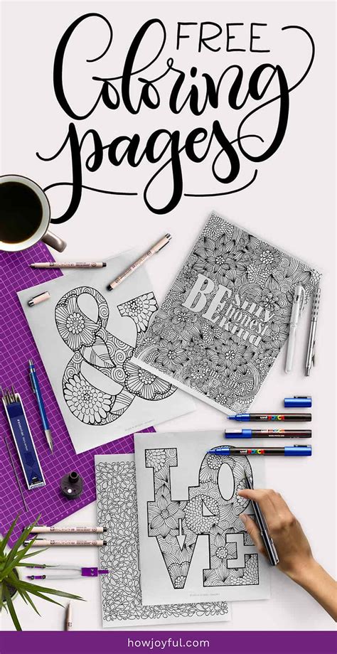 lettering coloring pages  beautiful  pages  relax  color