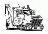 Coloring Truck Tow Pages Trucks Semi Drawing Kids Grain Clipart Trailer Sketch Games Colouring Printable Clip Print Monster Book Easy sketch template