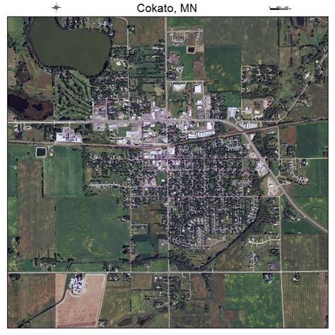 aerial photography map  cokato mn minnesota