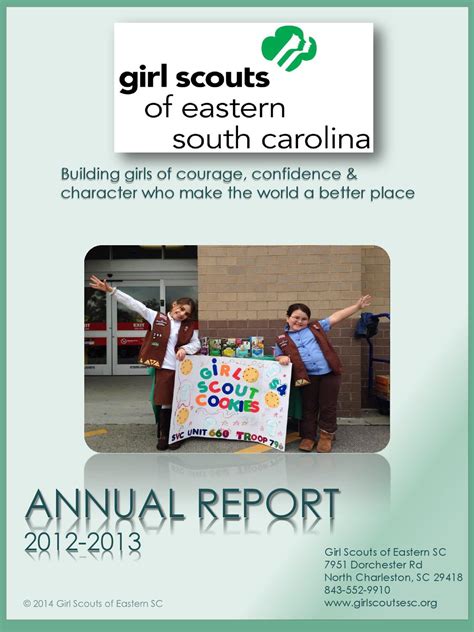 gsesc annual report 2012 2013 by girl scouts of eastern sc issuu