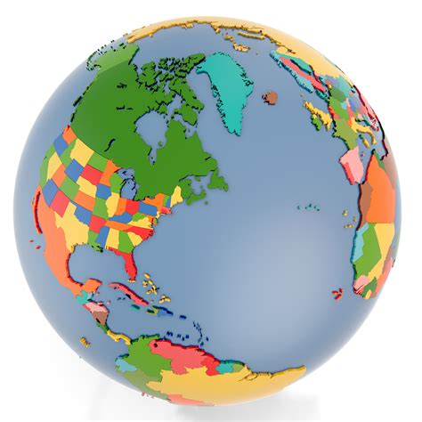 country world globe model