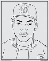 Coloring Rapper Pages Rappers Drake Gangsta Chance Rap Bun Book Printable Hat Drawing Print Colouring Color Tumblr Colour Activity Books sketch template