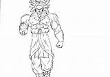 Broly Ssj3 Dbz Supafan Goku Saiyan Majin sketch template