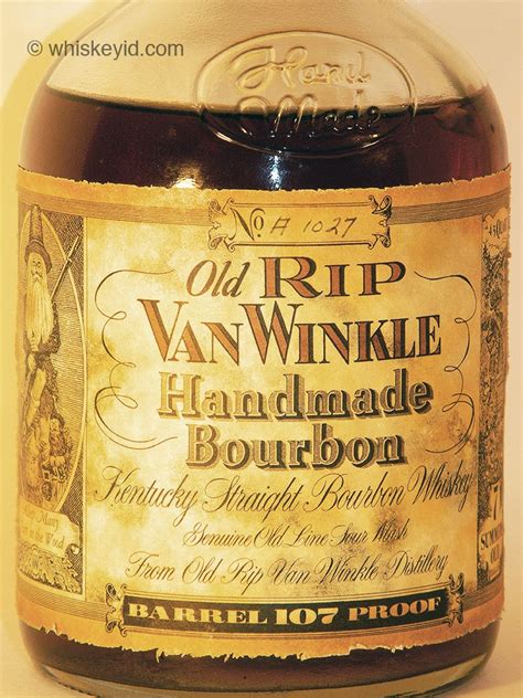 oldripvanwinklefrontlabel whiskey id identify vintage  collectible bourbon