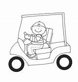 Golf Cart Digi Stamps Dearie Drawing Dolls Getdrawings Boy sketch template