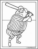 Baseball Coloring Jersey Pages Babe Ruth Bat Outline Printable Print Template Uniform Getdrawings Getcolorings Batting Vector Pdf Color sketch template