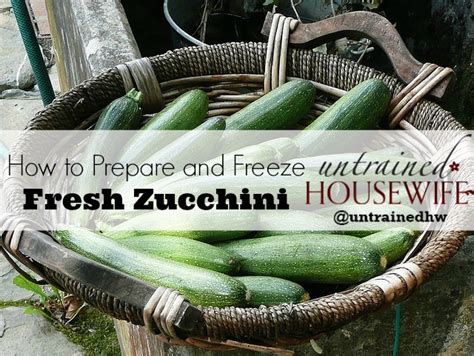 prepare  freeze zucchini