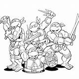 Coloring Ninja Turtles Pages Mutant Teenage Color Popular sketch template
