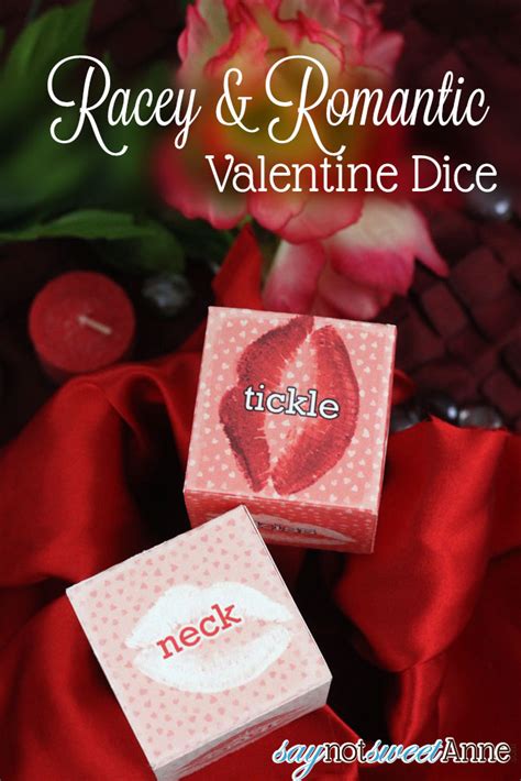 Romantic Dice Valentine Printable