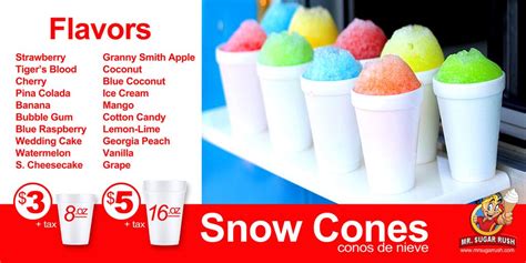snow cones  sugar rush