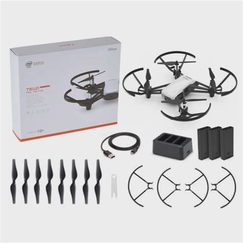 drone ryze dji tello boost combo  camera hd branco ghz  baterias em promocao ofertas na