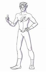 Young Superboy Fla sketch template