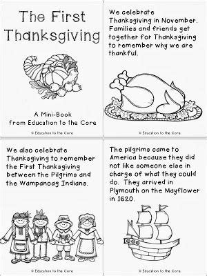 printable thanksgiving story  preschoolers  printable