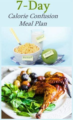 day calorie confusion meal plan diet meal plans diet