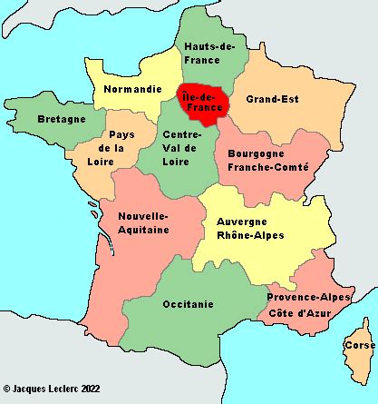 les regions francaises