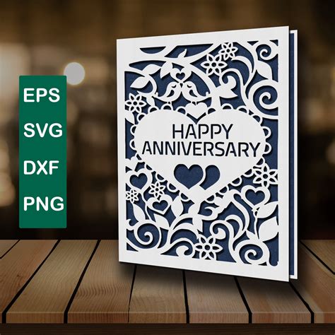 anniversary card svg  cards info