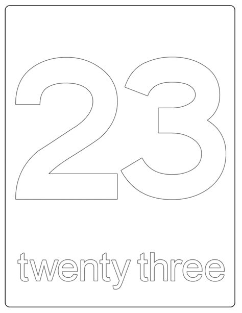 number  coloring page