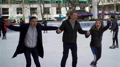 Meteorologist Erick Adame S First Time On Ice