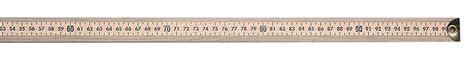 wooden meter stick  brass tips    great teaching tool