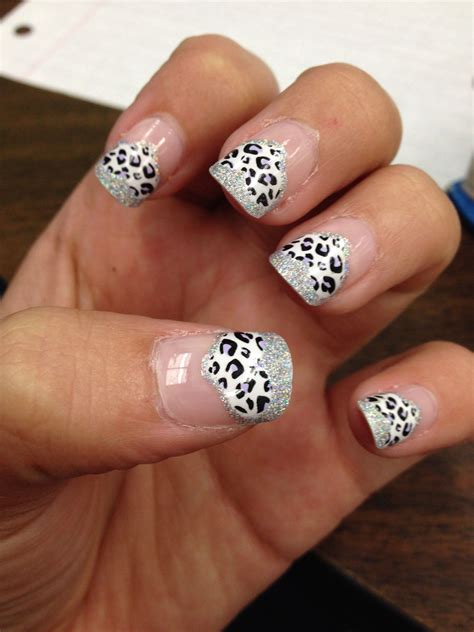 cheetah nails with glitter glitter nail art nail art nails