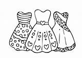 Coloring Pages Getdrawings Dress Fashion Dresses sketch template