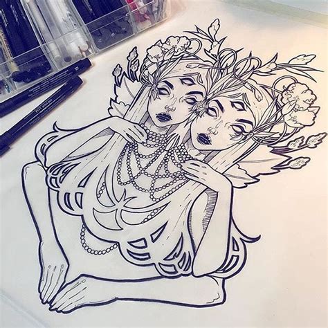 Pin By Lyss Viengmany On Ink Gemini Tattoo Drawings Sketches