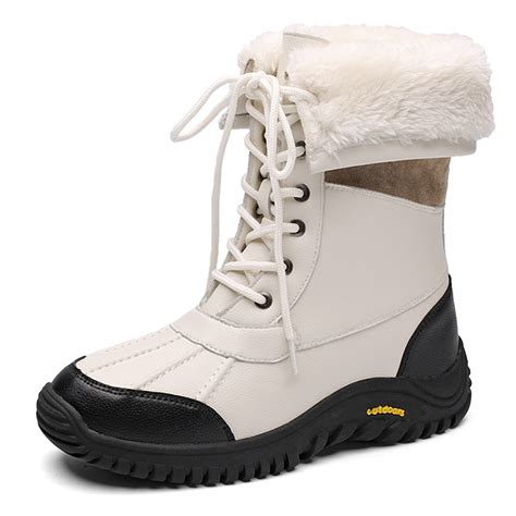 Winter Snow Boots For Women Water Resistant Full Warm Boots Outdoor Mid