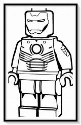 Coloring Ironman Avengers sketch template
