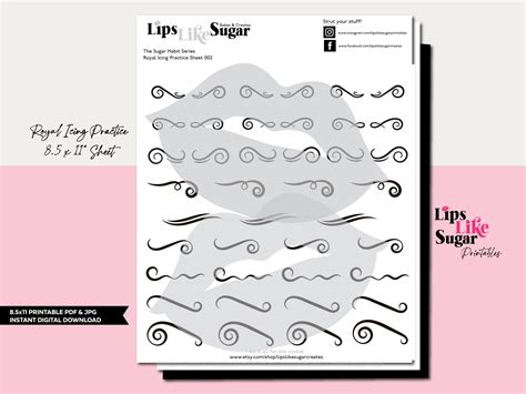 template  printable icing practice sheets printable form