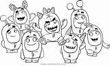 Oddbods Coloring Pages Drawing Kids Odd Pbs Print Squad Disegno Printable Cartoon Para Pintar Colorear Cartonionline Color Dibujos Characters Technology sketch template