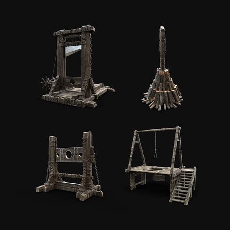 Execution Torture Devices Collection 3d Model By Enterables