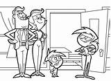 Coloring Fairly Pages Timmy Parents Odd Oddparents Vicky Turner Printable Kids Quotes Pm Mr Animated Film sketch template