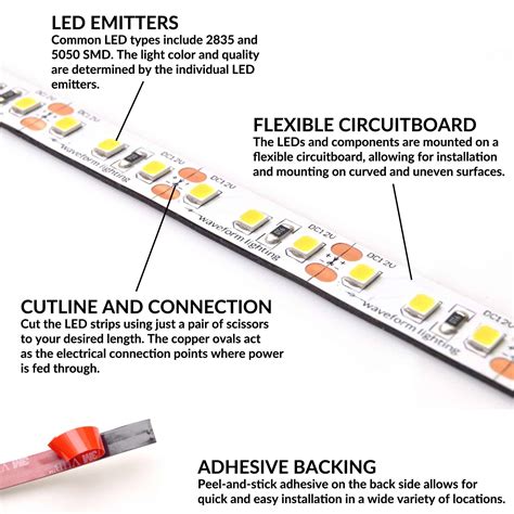 led strip lights waveform lighting strip lighting led