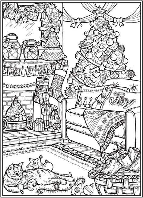 creative haven christmas charm coloring book dover publications