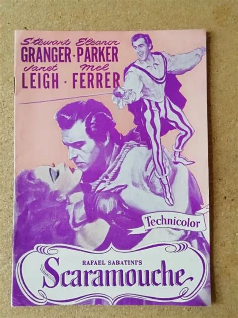 Vintage Danish Film Program Scaramouchestewart Granger Eleanor Parker
