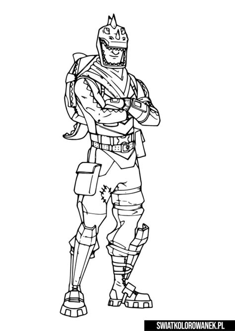 rex fortnite coloring pages darmowe kolorowanki  druku