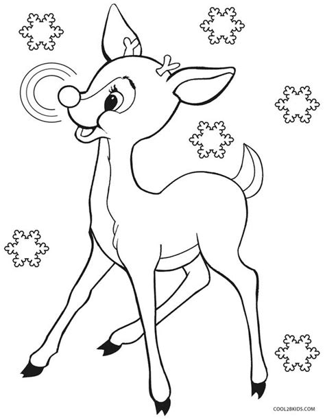 printable rudolph coloring pages  kids