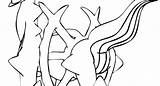 Coloring Arceus Pages Legendary Getdrawings sketch template