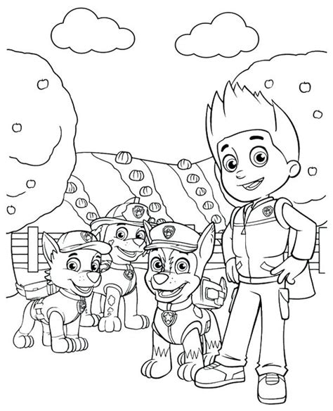 paw patrol ryder coloring pages coloring pages