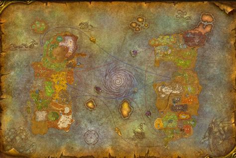 Wow Classic Map With Levels Time Zones Map World