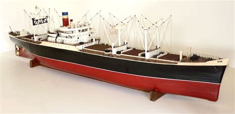 large  vintage cargo ship model rc transmitter ready land  sea