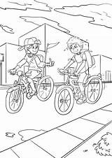 Fahrrad Malvorlage Fahren Ausmalbild Mewarnai Sepeda sketch template