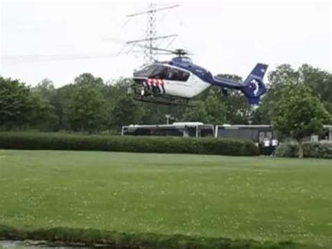 police helicopter action  big fire  brielle netherlands youtube