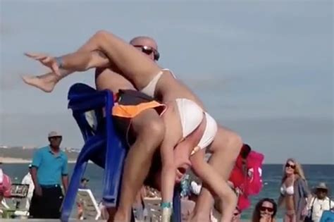 Couple Get Into X Rated Sex Position During Erotic Beach