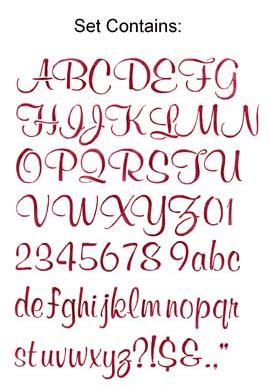script letter stencil lettering alphabet letter stencils