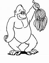 Affen Apen Kleurplaten Aap Ausmalbild Monkeys Malvorlage Affe Dieren Ausmalen Bananen Mewarnai Scimmie Colorat Maimuta Monyet Scimmia Animasi Singes Leukekleurplaten sketch template